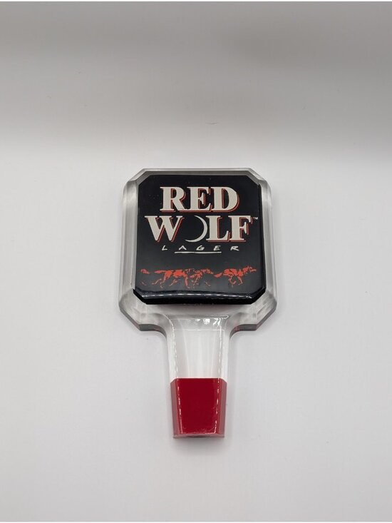 Red Wolf Lager Other - Red Wolf Lager Beer Tap Handle Bar Kegerator Draft Dispenser BRAND NEW